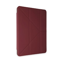 Huawei Honor Pad V9 Kılıf Kalemlikli Mars Tablet Kılıfı - Mürdüm