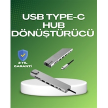 Zenvia Seyahat Dostu 8 İn 1 Hub Şarj & Veri & Video & Ağ İçin Eksiksiz Çözüm Znv2026