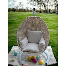 İstanbulmob Bahçe Balkon Salıncak Krem