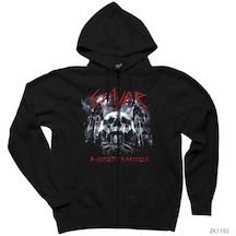 Slayer B-Sides Siyah Fermuarlı Kapşonlu Sweatshirt (300618401)