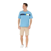 U.S. Polo Assn. Erkek Comfort Bisiklet Yaka Tişört Turkuaz