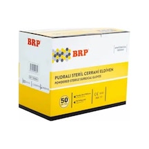 Brp Pudralı Steril Cerrahi Eldiven No:8.5 Çiftli Steril 50 Paket