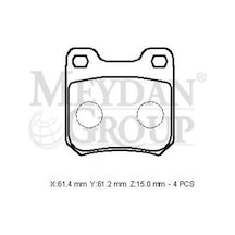 Opel Vectra B 99/02 Arka Fren Balatası Kablosuz Disk 61,4x61,2x15 Bramax
