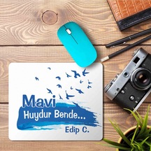 Mavi Huydur Bende Edip Cansever Baskılı Mousepad Mouse Pad