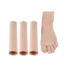 Sones 3 Adet Ayak Parmakları Yastık Tüpü Kılıfı Kesilebilir Silikon Jel Ayak Pedi Küçük 15 Cm