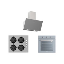 Silverline BO6503S01 - CS5343S01 - 3457 Soho 60 Gri Ankastre Set