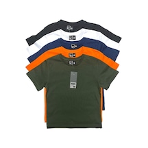 Çocuk Basic T-shirt Kız Erkek Unisex %100 Pamuk 5'li Paket Ek-2 Çocuk Basic T-shirt Kız Erkek Unisex %100 Pamuk 5'li Paket Ek-2