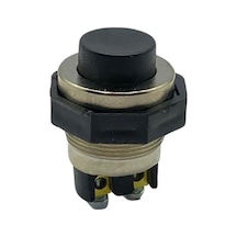 Buton Metal Vidalı 22 Mm Siyah