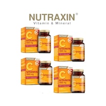 Nutraxin Vitamin C 1000 MG Takviye Edici Gıda 30 Tablet 4 Adet