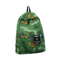 Suntek Graffiti Sırt Çantası Dizüstü Bilgisayar Günlük Yeşil