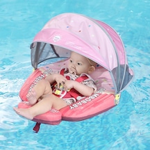 Mambobaby Yüzme Simidi - Cupcake, Emniyetli, Gölgelikli Ve Ayak Destekli