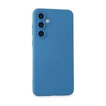 Samsung Uyumlu  Galaxy S24 Kılıf Nano İçi Kadife Silikon - Mavi 0.2M-Çok Renkli