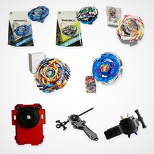 Beyblade Karışık Seri Set 5 Beyblade 3 Fırlatıcı - Bx00-04, Bx-13, B-170-02, B-79, Bb28
