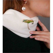 Gül, Lotus, Lale, Çiçek Broşları Renkli