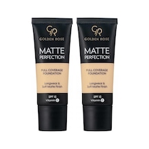 Perfection Foundation - Natural 01 - Yoğun Kapatıcı Mat Fondöten 2 Paketi 0