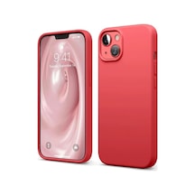 Apple, Uyumlu iPhone 14 Kılıf First Silikon - Kırmızı