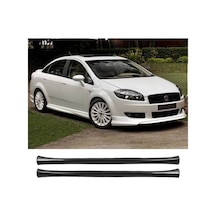Fiat Linea Yan Marşpiyel Seti Plastik 2 Adet Mat Siyah 2009 2010 2011 2012 2013 2014 2015 2016 Karlık+ek+bodykit