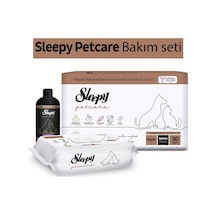 Sleepy Petcare Bakım Seti ( Pet Bakım Örtüsü 30'lu + 60 Yaprak Islak Havlu + Şampuan 500 ML)