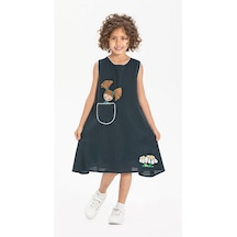 Ece Şile Bezi Kız Çocuk Elbise Petrol Ptrl Ece Şile Bezi Kız Çocuk Elbise Petrol Ptrl