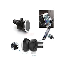Telefon Tutucu Mıknatıslı Havalandırma Silver Siyah
