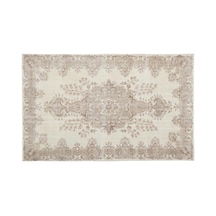 El Dokuması Vintage Yün-pamuk Bej Halı 15962 175 X 280 Cm
