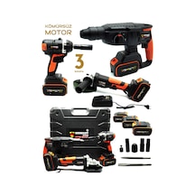 Germany Style Grm99880vfx 3'lü Set 2-26 Şarjlı Kırıcı Şarjlı Taşlama