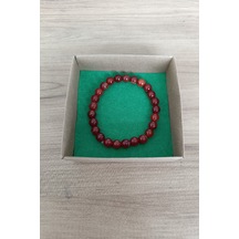 Kırmızı Akik Taşı Bileklik Doğal Taşlar Orijinal Gerçek Akik Taşı Bileklik Kırmızı Akik Asetat Kutu Kırmızı Akik Asetat Kutu