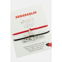 2-li - 717 - Mıknatıslı Arkadaşlık - Nazblsmm - Bilekliği Kırmızı