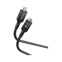 Usb-c To Usb-c 2 Metre Kablo 100w Güç/pps 2.0 Super Hızlı Şarj / 5 Gbps E-marker Çip Data Hızı/usb 3.2 Type-c Ekstra Dayanıklı Mfı Lisanslı Siyah - Aca09460