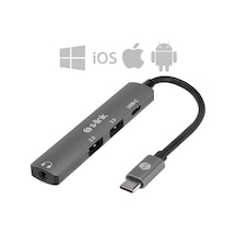 S-link Metal Type-c To 2 Usb Usb-c Çevirici Dönüştürücü Hub