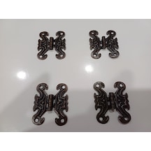 Zamak Antik Kelebek Eskitme Menteşe Bakır Küçük 3x4 Cm-4 Adet