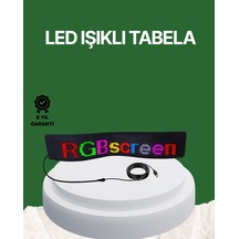 Mey İthalat Usb Girişli Rgb Led Tabela Ayarlanabilir Parlaklık Ve Kayan Yazı Özellikli