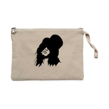 Slash Portre Krem Clutch Astarlı Cüzdan / El Çantası