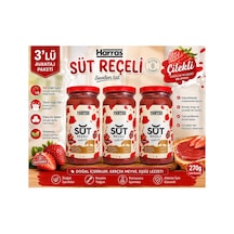 Glutensiz Çilekli Süt Reçeli 3x270 G