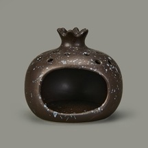 Deco Melograno Buhurdanlık - Siyah - 10 Cm Çok Renkli