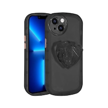 More Tr Apple Uyumlu iPhone 13 Uyumlu Kamera Korumalı Pop Soketli Renkli Mtr Ofro Kılıf-siyah
