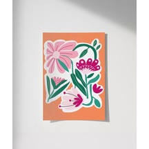 Çerçevesiz Poster Floral Enerji