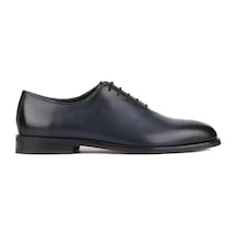 Shoetyle - Lacivert Deri Bağcıklı Erkek Klasik Ayakkabı 250-5001-829-lacivert