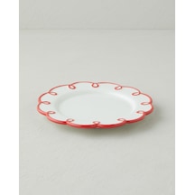 Lovely Loop Dolomite Pasta Tabağı 20,5 Cm Kırmızı