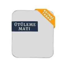 Beylini Ütüleme Matı Masası Kılıfı Örtüsü Bezi, Keçeli,Süngerli 53x71 cm Gri