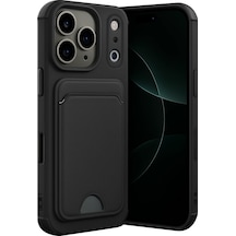 Flzdgnkr Newface Apple Uyumlu iPhone 17 Pro Kelvin Kartvizitli Silikon - Siyah