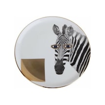 Porland Wild Life Zebra Düz Tabak  20cm