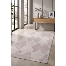 Villadia Home Textile Modern Desen Baskılı Dekoratif Kaymaz Taban Yıkanabilir Halı Yolluk Elit Şık Salon Oturma Odası Mutfak Koridor Antre Yatak Odası Halısı Yolluk Vd4049gri