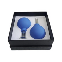 Silikon Vakumlu Cam Yüz  Masaj  Kupası 2'li Set