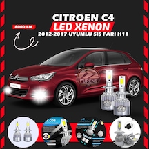 Citroen C4 2012-2017 Sis Farı Uyumlu Şimşek Etkilii Led Xenon Performance Seriess H11