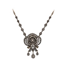 Elmas Montur Muhteşem Yüzyıl Ottoman Style Gerdanlık Kolye Bronz