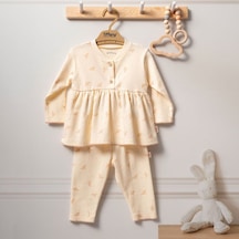 Tiffany Baby & Kids Tiffany Baby Organik Bird Theme 2'li Bebek Takımı 2424012 Ekru