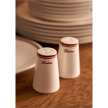 Tr Bonheur Porselen Tuzluk-biberlik Seti, Bordo, 8 Cm Diğer