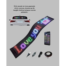 Usb Girişli Rgb Led Tabela Ayarlanabilir Parlaklık Ve Kayan Yazı Özellikli Çokrenkli