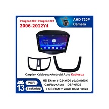 Peugeot-206+ Ve Peugeot-207 2006-2012yıl Carplay 9inç 6/128gb